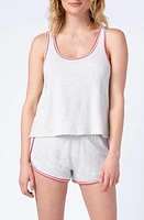 PJ Salvage All American French Terry Short Pajamas Heather Cloud at Nordstrom,