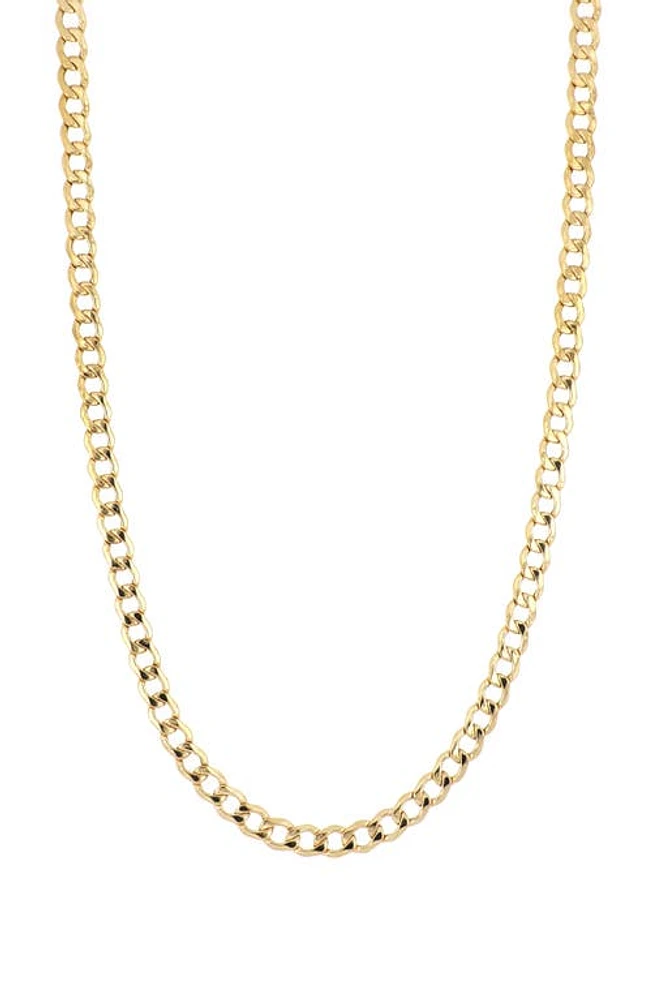 Bony Levy 14K Gold Flat Curved Chain Necklace in 14K Yellow Gold at Nordstrom, Size 22