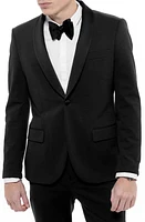 D. RT Sterling Single Breasted Water Repellent Tuxedo Jacket Black at Nordstrom,