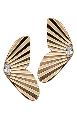 Jennifer Zeuner Ivy Crystal Drop Earrings in 14K Yellow Gold Plated Silver at Nordstrom