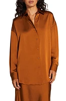 Favorite Daughter The Smooth Ex-Boyfriend Satin Shirt at Nordstrom,