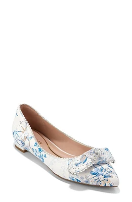 Cole Haan Bellport Skimmer Flat Peacock Print Leather at Nordstrom,