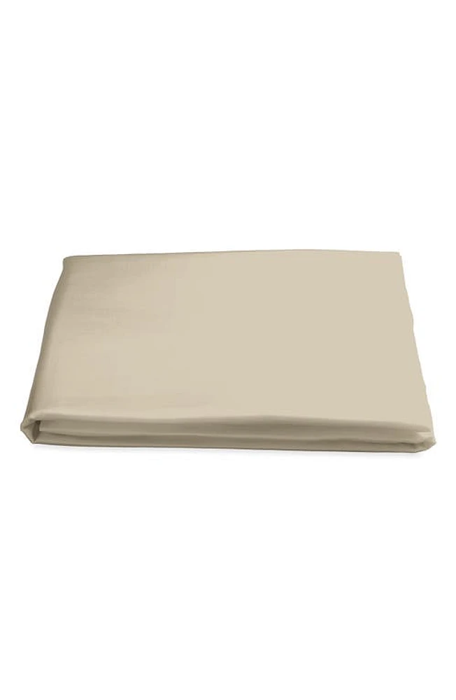 Matouk Nocturne 600 Thread Count Fitted Sheet in Champagne at Nordstrom