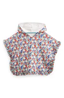 Mini Boden Kids' Terry Cloth Hooded Cover-Up Multi Nautical Floral at Nordstrom,