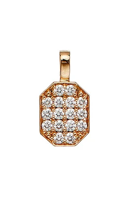 Sethi Couture Small Pav� Diamond Tag Pendant in 18K Rg at Nordstrom