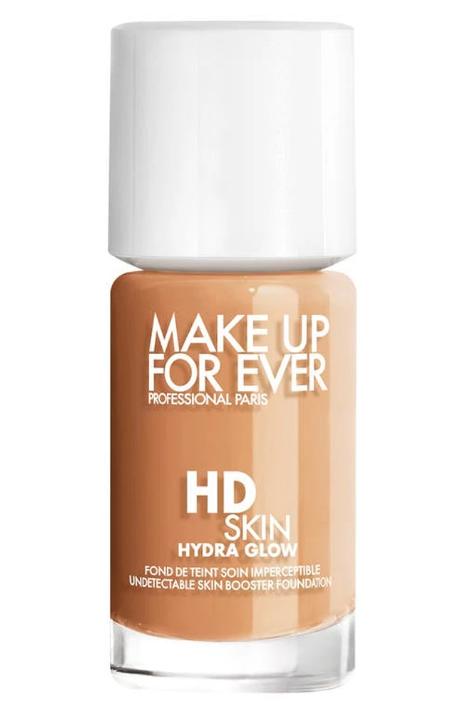 Make Up For Ever HD Skin Hydra Glow Skin Care Foundation with Hyaluronic Acid in 3Y42 - Warm Pralin at Nordstrom