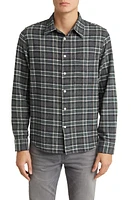 NN07 Arne 5166 Plaid Cotton Flannel Button-Up Shirt Check at Nordstrom,