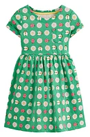 Mini Boden Kids' Floral Cotton Dress Pea Green Daisy Bugs at Nordstrom,