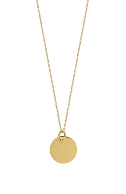 Bony Levy 14K Yellow Gold Circle Pendant Necklace at Nordstrom, Size 18