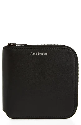 Acne Studios Csarite Leather Wallet in Black at Nordstrom