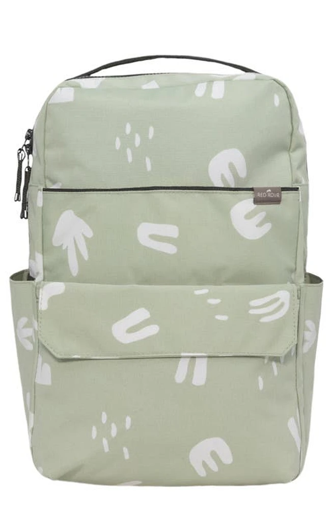 RED ROVR Roo Diaper Backpack in Pear Doodle at Nordstrom