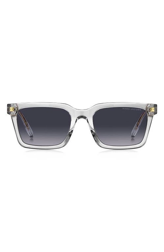 Marc Jacobs 53mm Gradient Square Sunglasses in Crystal/Grey Shaded at Nordstrom