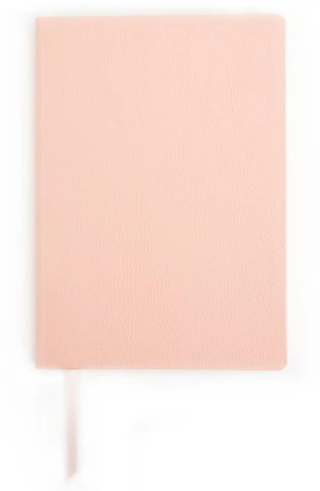 ROYCE New York Contemporary Leather Journal in Light Pink at Nordstrom