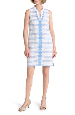 Hatley Marin Seaside Linen Shift Dress White at Nordstrom,