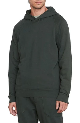 Vince Garment Dyed Popover Hoodie Dk Seaweed at Nordstrom,