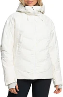 Roxy Dusk Warmlink Hooded Snow Jacket Egret at Nordstrom,