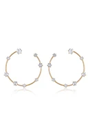 Ettika Large Cubic Zirconia Hoop Earrings in Gold at Nordstrom