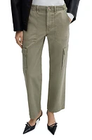 MANGO Straight Leg Cargo Jeans Khaki at Nordstrom,