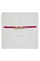 Estella Bartlett Badass Slider Bracelet in Wine at Nordstrom