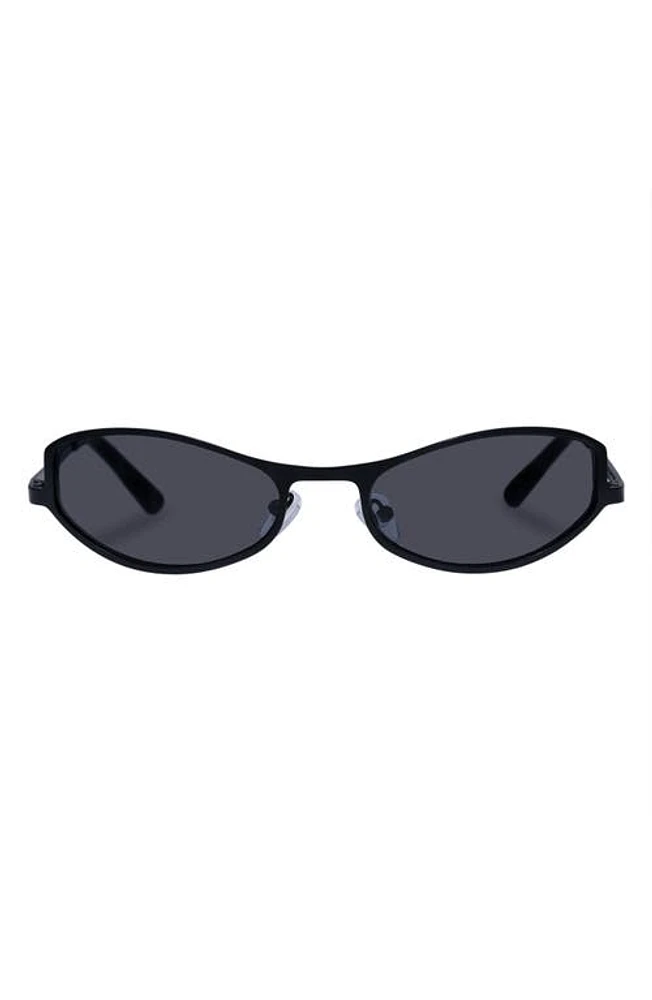 AIRE Retrograde 55mm Oval Sunglasses in Matte Black at Nordstrom