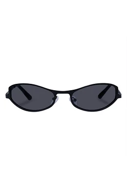 AIRE Retrograde 55mm Oval Sunglasses in Matte Black at Nordstrom