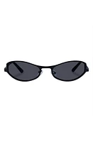 AIRE Retrograde 55mm Oval Sunglasses in Matte Black at Nordstrom