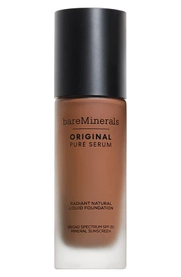 bareMinerals Original Pure Serum Radiant Natural Liquid Foundation Mineral SPF 20 in Deep Cool at Nordstrom