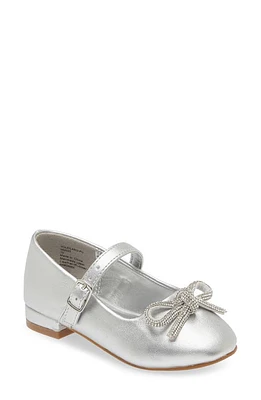 Nordstrom Kids' Leilani Flat Silver Metallic at Nordstrom, M