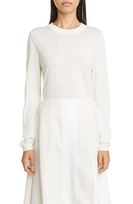 PARTOW Greta Wool & Silk Sweater in Ivory at Nordstrom, Size Small