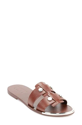 DKNY Glynn Studded Slide Sandal Saddle at Nordstrom,