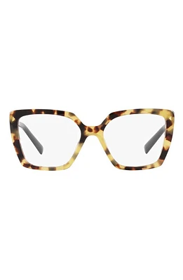 Prada 53mm Square Optical Glasses in Tortoise at Nordstrom