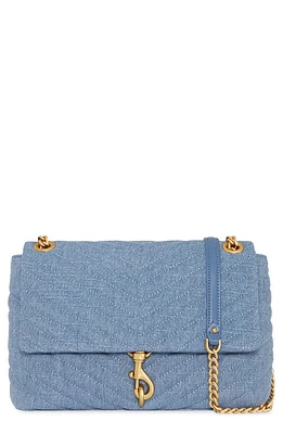 Rebecca Minkoff Edie Quilted Shoulder Bag in Denim at Nordstrom