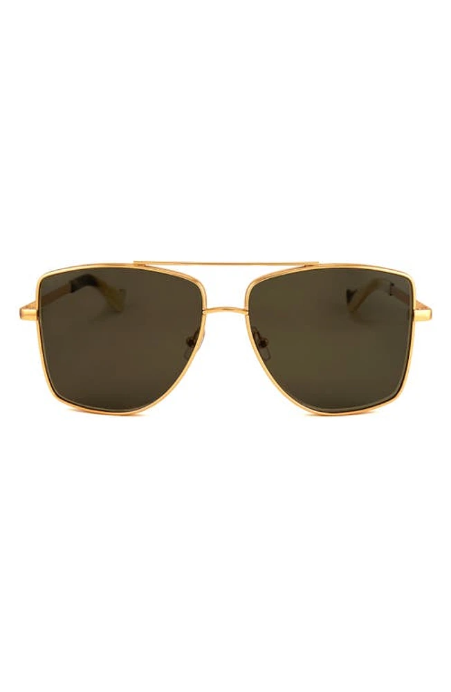 Grey Ant 60mm Dempsey Square Sunglasses in Gold/Yellow at Nordstrom