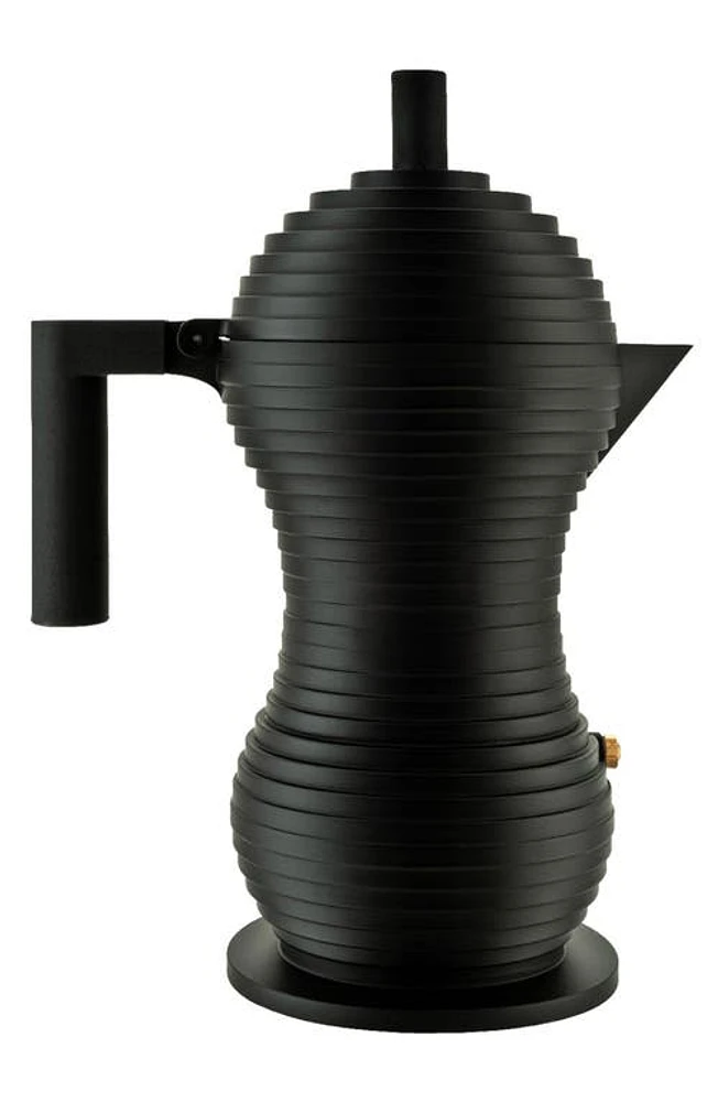 ALESSI Pulcina 6-Cup Espresso Coffee Maker in Black Matte at Nordstrom