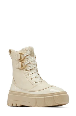 SOREL Caribou X Waterproof Lace-Up Boot Bleached Ceramic/Oatmeal at Nordstrom,