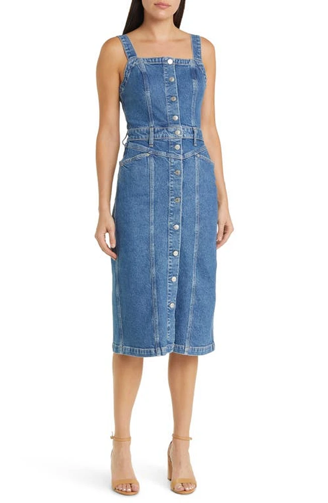 Rails Malibu Denim Midi Dress Mazarine at Nordstrom,