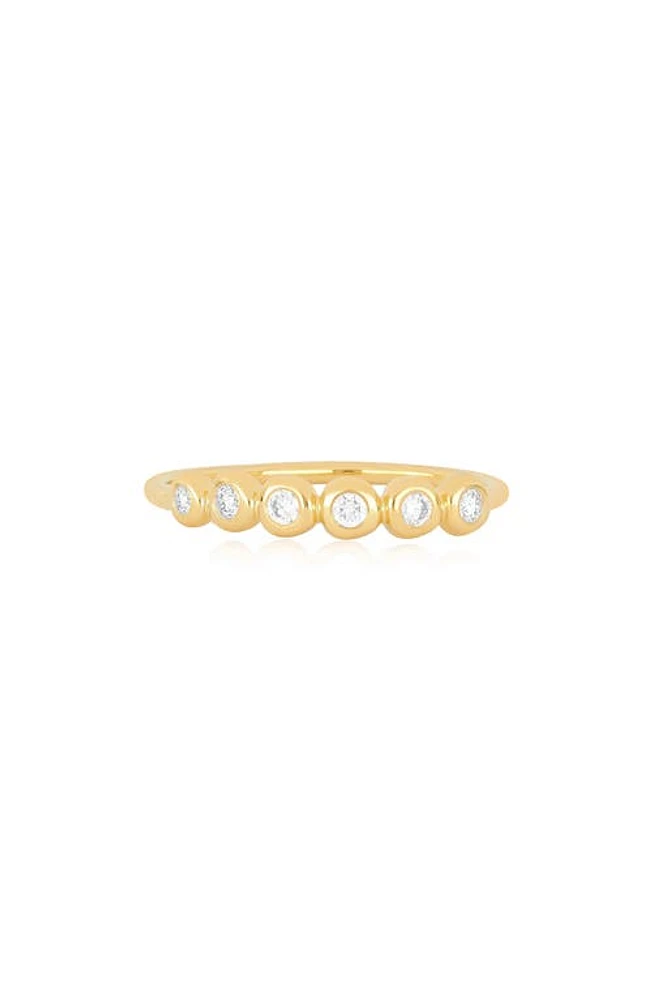 EF Collection Pillow Diamond Bezel Ring in 14K Yellow Gold at Nordstrom