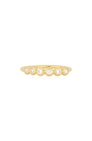 EF Collection Pillow Diamond Bezel Ring in 14K Yellow Gold at Nordstrom