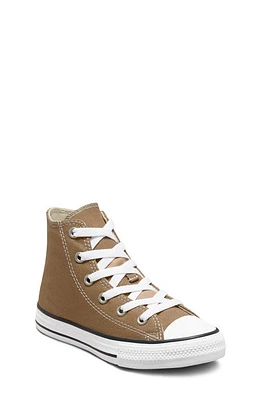 Converse Kids' Chuck Taylor All Star High Top Sneaker Sand Dune/White/Black at Nordstrom, M