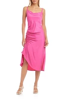 FIFTEEN TWENTY Stacy Sleeveless Satin Midi Dress Pink at Nordstrom,