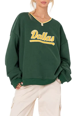 EDIKTED Dallas Sweatshirt Green at Nordstrom,