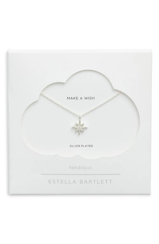 Estella Bartlett North Star Pendant Necklace in Silver at Nordstrom