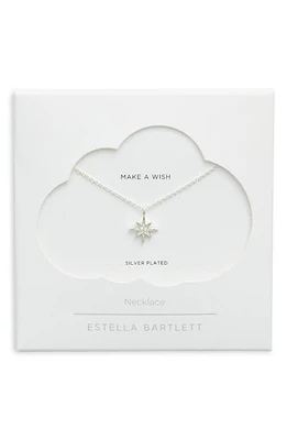 Estella Bartlett North Star Pendant Necklace in Silver at Nordstrom