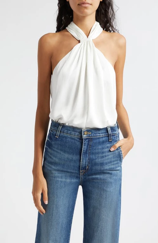 Ramy Brook Maia Gather Sleeveless Top Ivory at Nordstrom,