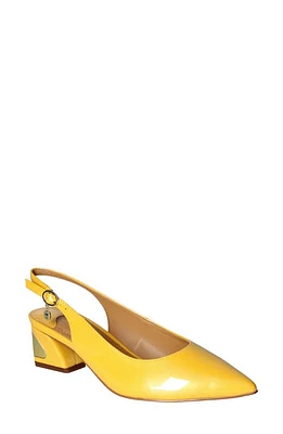 J. Renée Shayanne Slingback Pointed Toe Pump Lemon at Nordstrom,