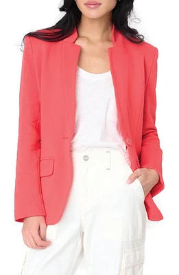 GIBSONLOOK Inverted Notch Collar Cotton Blend Knit Blazer at Nordstrom,