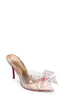 Christian Louboutin Crystal Embellished Pointed Toe Slide Sandal Multi Pvc at Nordstrom,