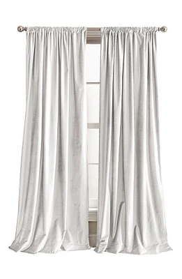 DKNY Modern Knotted Velvet Set of 2 Window Panels in Winter White at Nordstrom