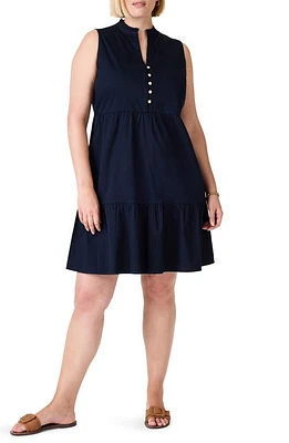 NIC+ZOE Tia Sleeveless Dress Dark Indigo at Nordstrom, X