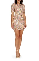 Dress the Population Maddox Sequin Floral Cocktail Minidress Multi at Nordstrom,